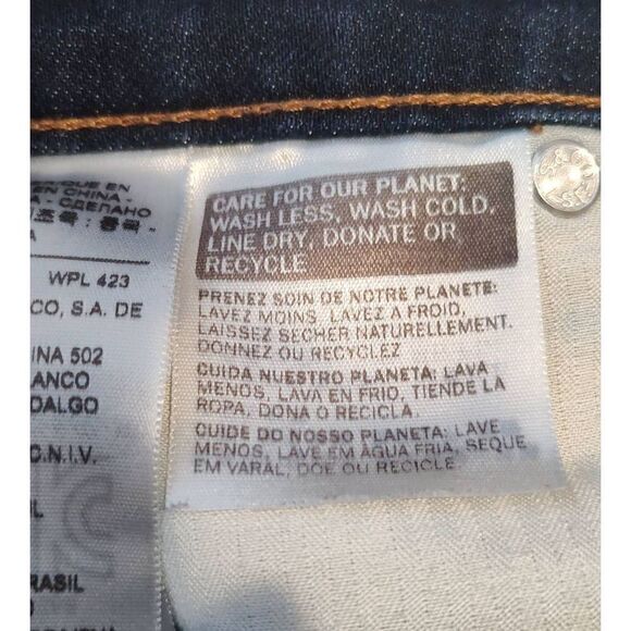 LEVI'S 28 Demi Curve Jeans Womens 28 x 32 Classic Rise Slim Fit Blue SEE ACTUAL - Picture 9 of 13